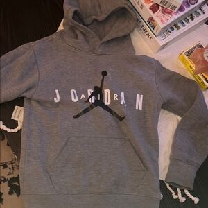 Jordan Gray Sweatshirt Iconic Hoodie